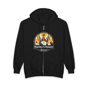 Unisex Zip Hoodie - Harley's House Rescue