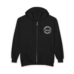 2-Sided Unisex Zip Up Hoodie - Harley's House Rescue